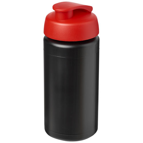 Gourde publicitaire de sport 500ml Baseline® noir / Rouge